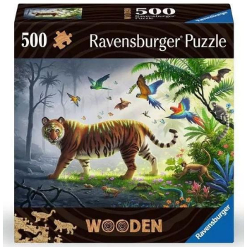 Puzzle drewniane 500 Tygrys